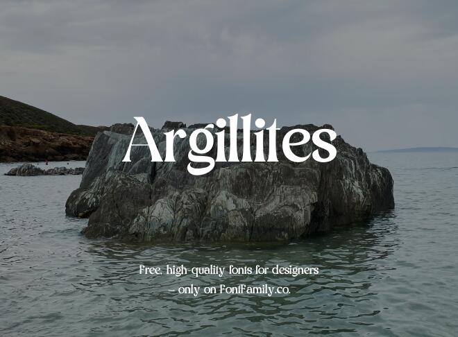 Argillites Font