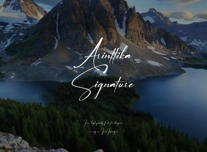 Arinttika Signature Font
