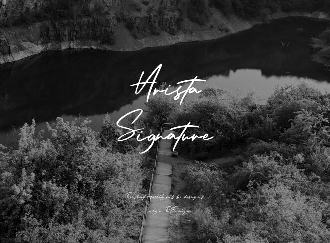 Arista Signature Font