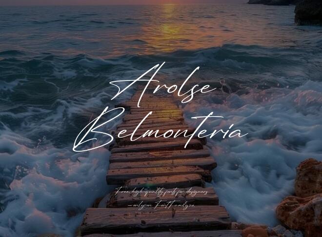 Arolse Belmonteria Font