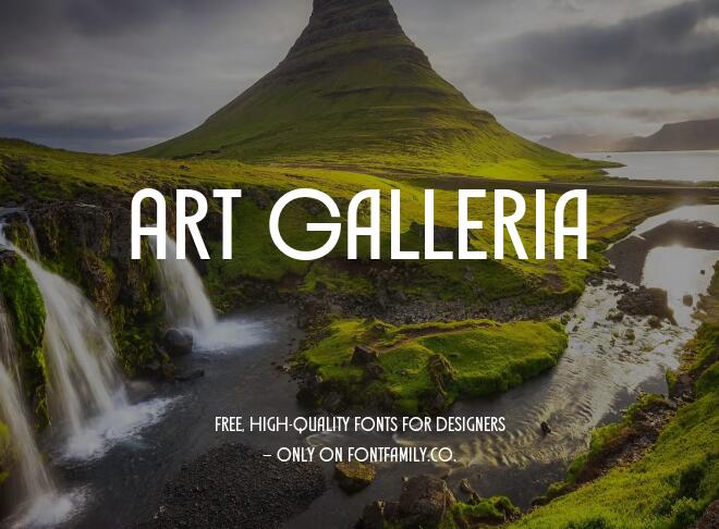 Art Galleria Font