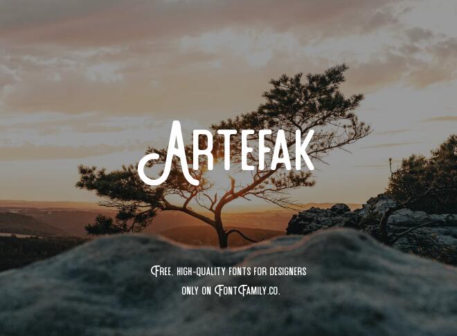Artefak Font