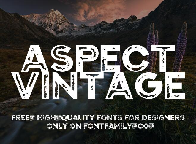 Aspect Vintage Font
