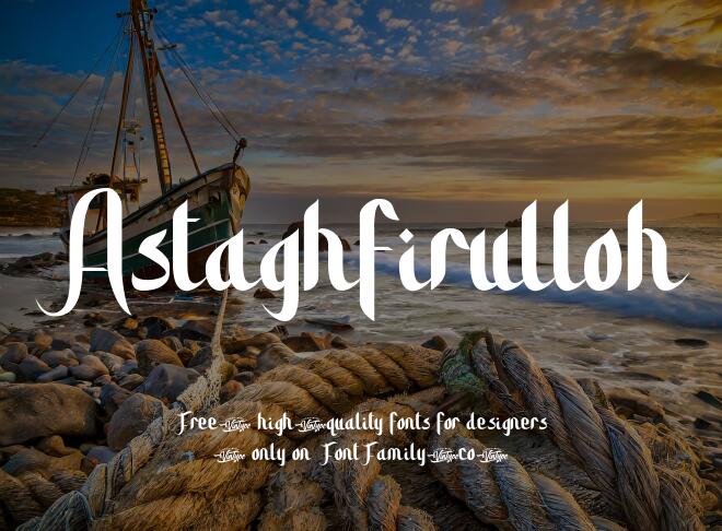 Astaghfirulloh Font