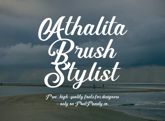 Athalita Brush Stylist Font
