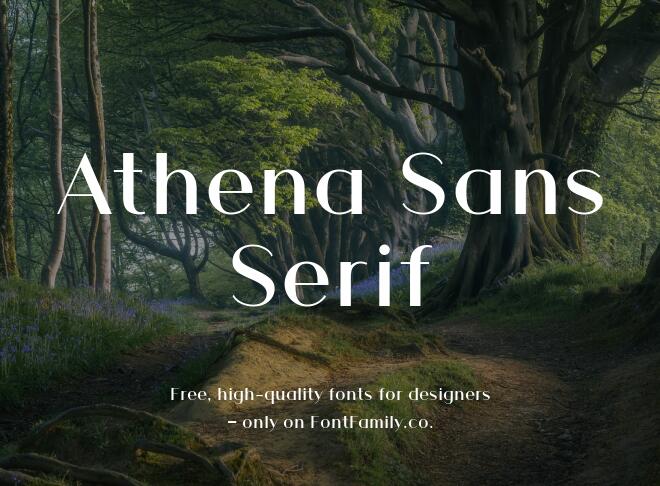 Athena Sans Serif Font