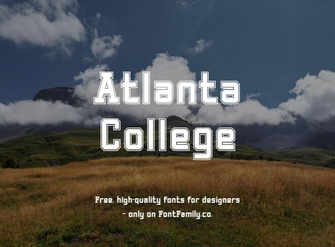 Atlanta College Font