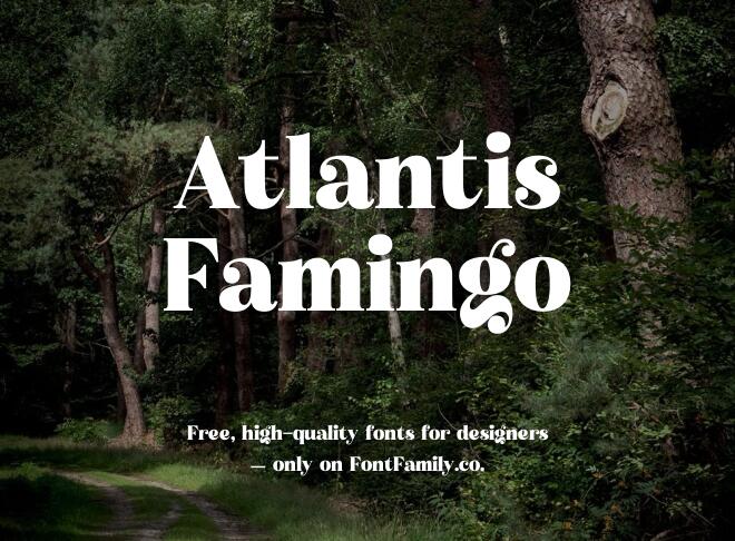 Atlantis Famingo Font
