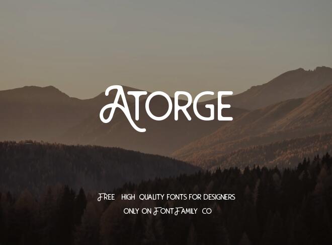 Atorge Font