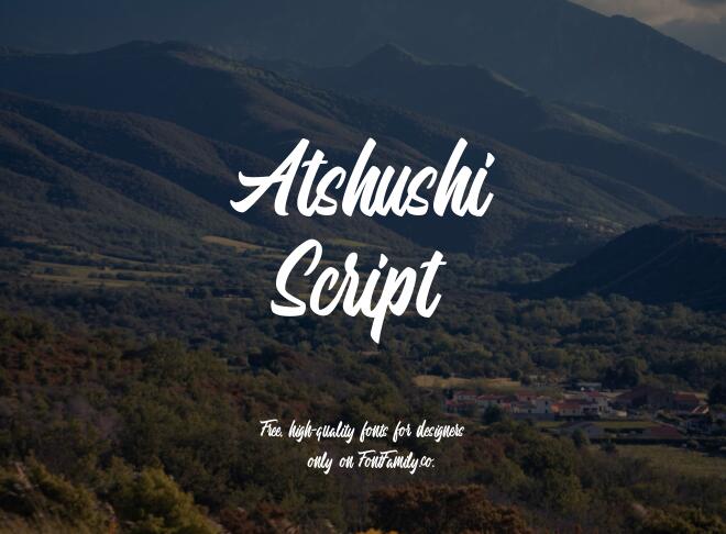 Atshushi Script Font