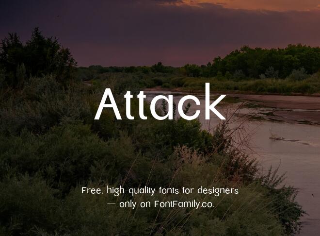 Attack Font