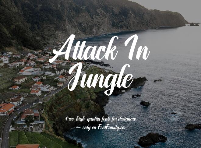 Attack In Jungle Font