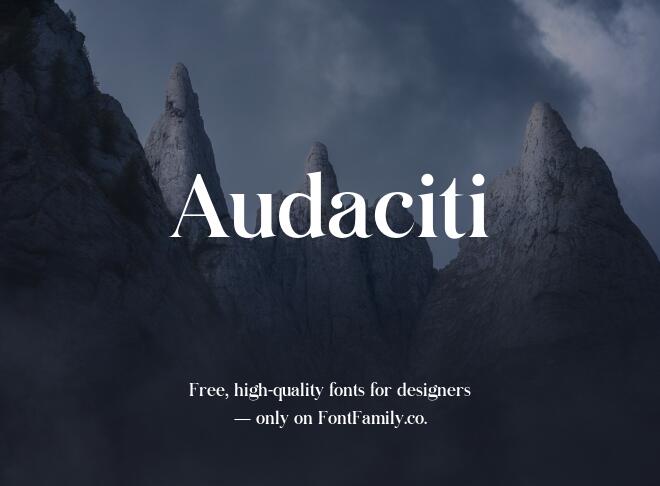 Audaciti Font