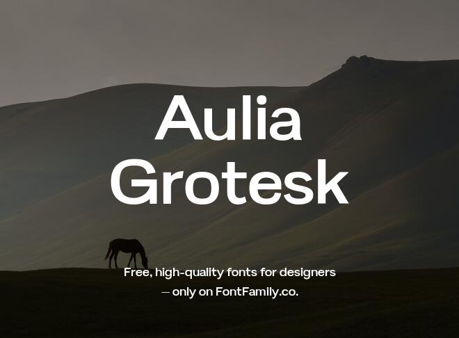 Aulia Grotesk Font