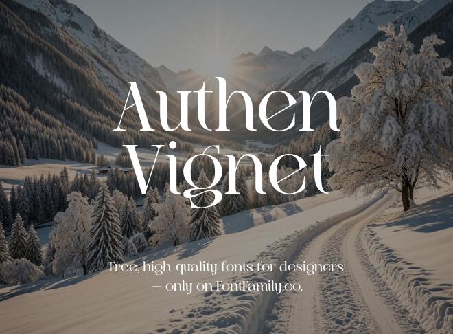 Authen Vignet Font