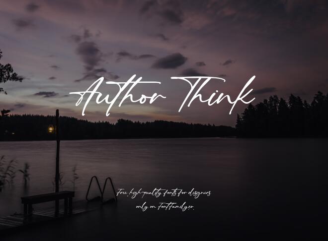 Author Think Font