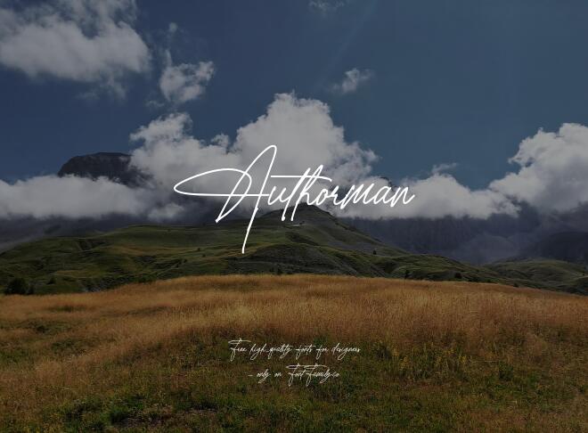 Authorman Font