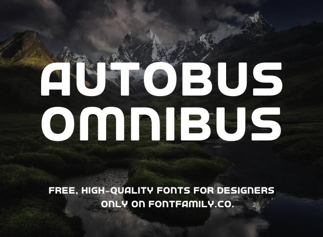 Autobus Omnibus Font