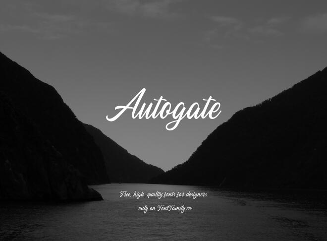 Autogate Font
