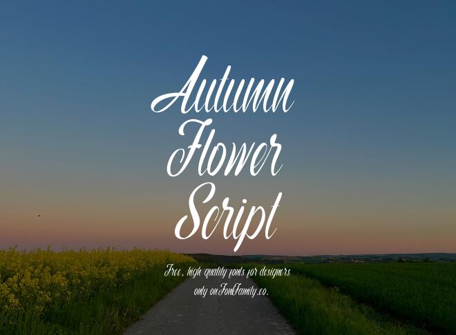 Autumn Flower Script Font
