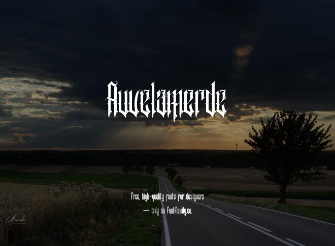 Auvelamerde Font