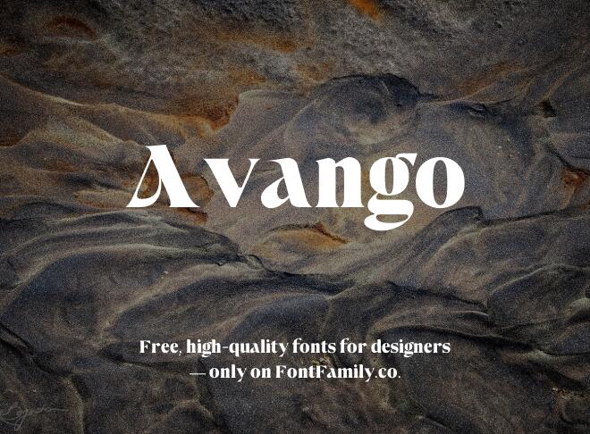 Avango Font