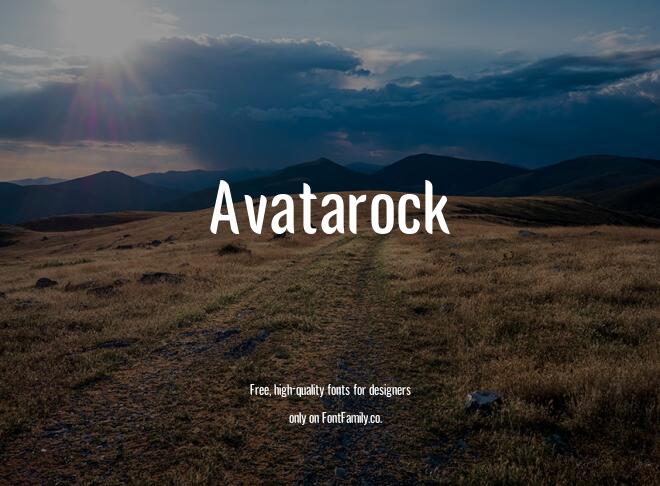 Avatarock Font