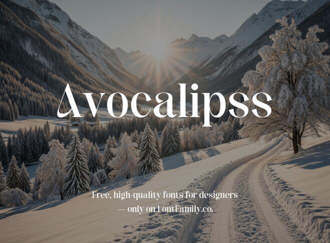 Avocalipss Font