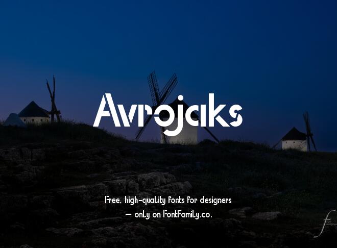 Avrojaks Font