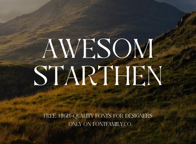 Awesom Starthen Font
