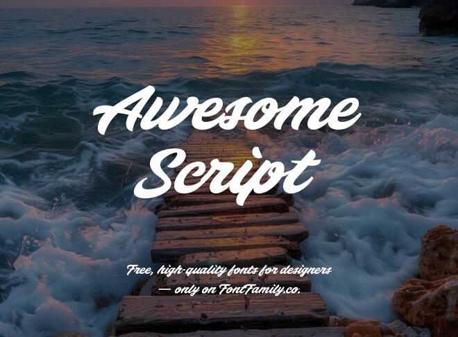Awesome Script Font