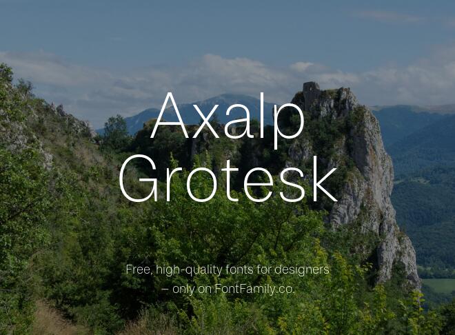 Axalp Grotesk Font