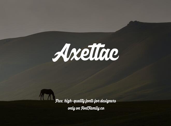 Axettac Font
