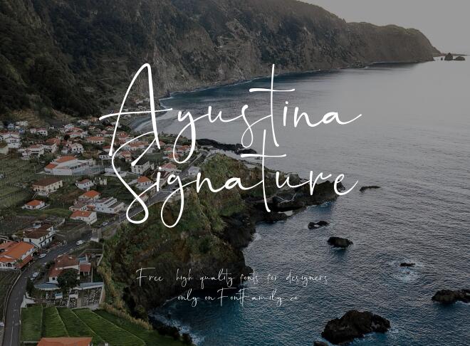 Ayustina Signature Font