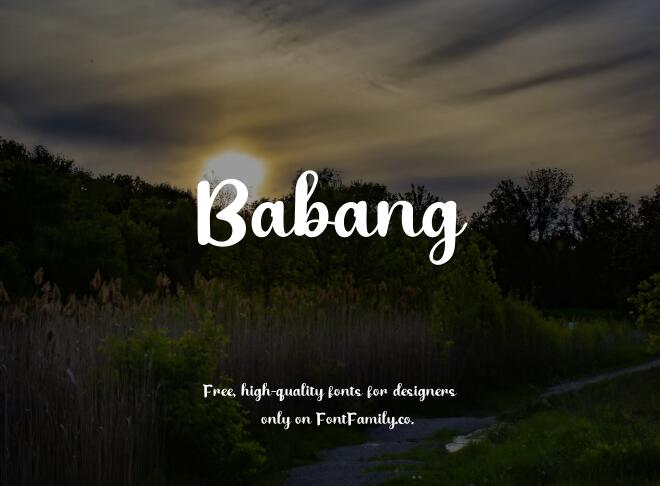 Babang Font