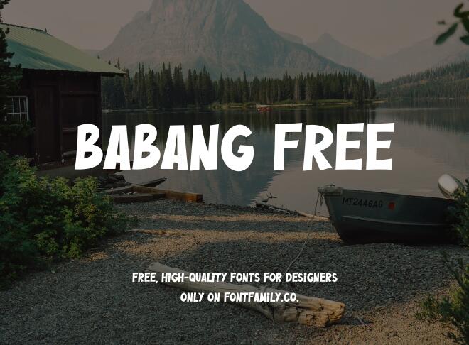 Babang Free Font