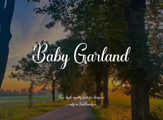 Baby Garland Font