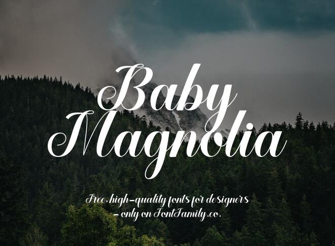 Baby Magnolia Font