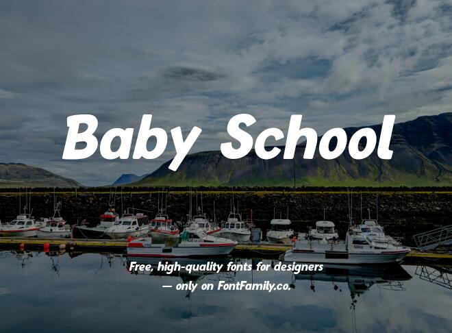 Baby School Font