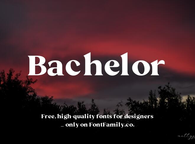 Bachelor Font