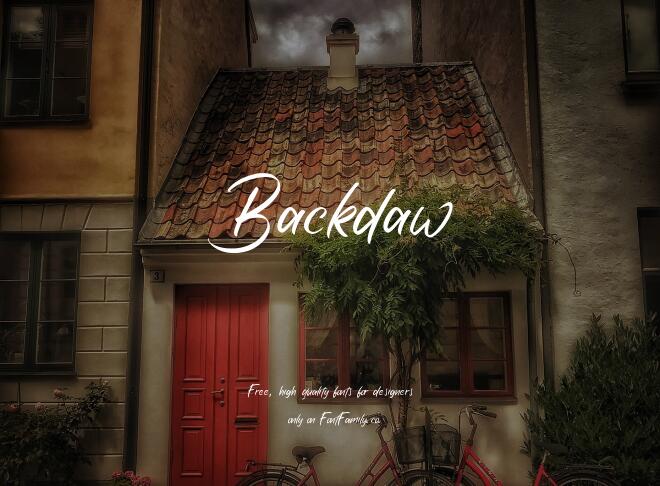 Backdaw Font