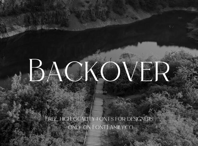 Backover Font
