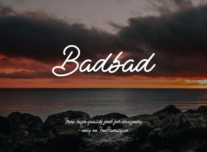 Badbad Font