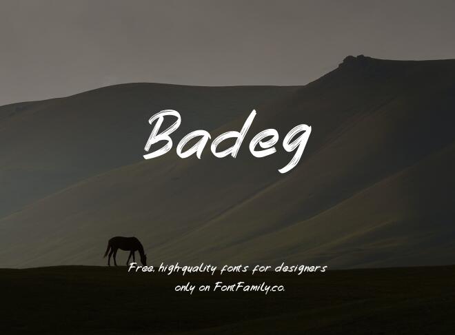 Badeg Font