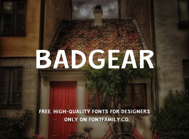 Badgear Font