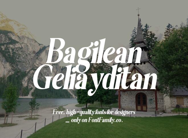 Bagilean Geliayditan Font