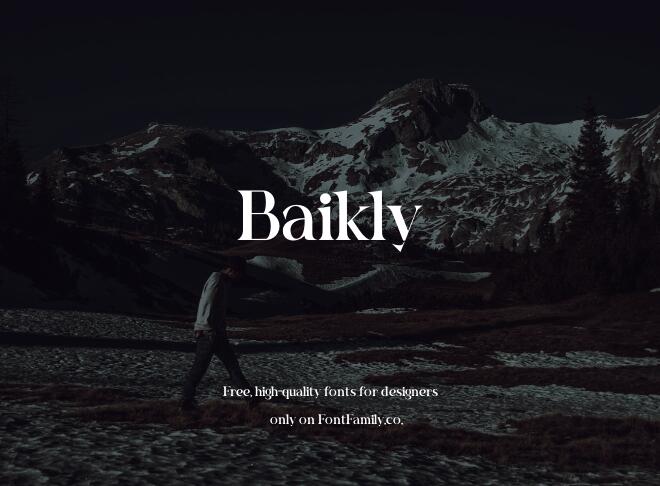 Baikly Font