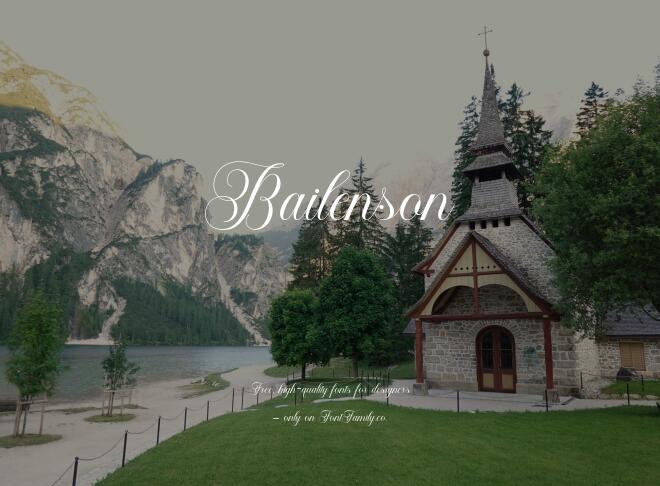 Bailenson Font