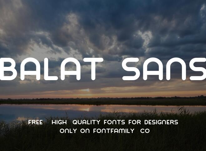 Balat Sans Font