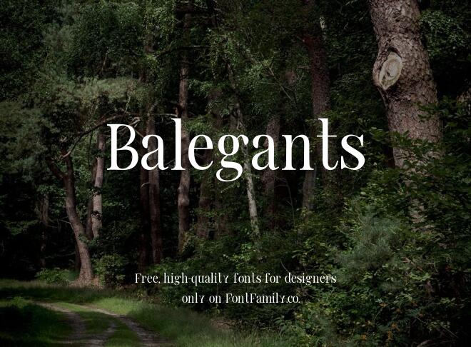 Balegants Font